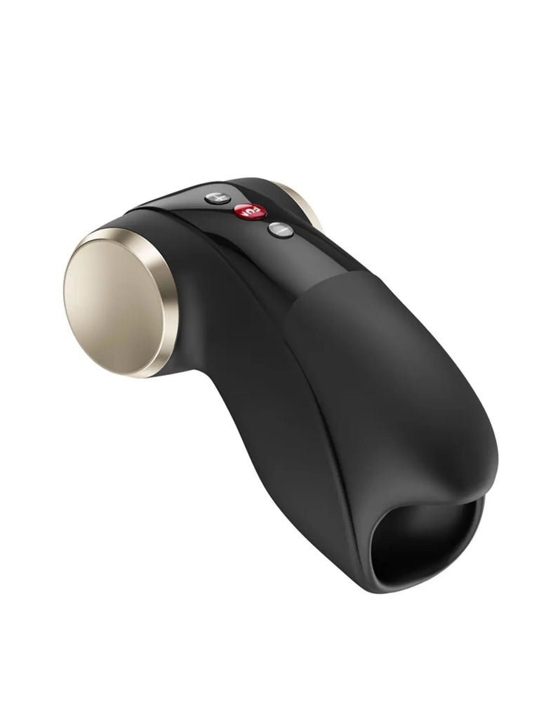 FUN FACTORY Cobra Libre II in black angled view with smooth silicone finish and compact ergonomic profile.