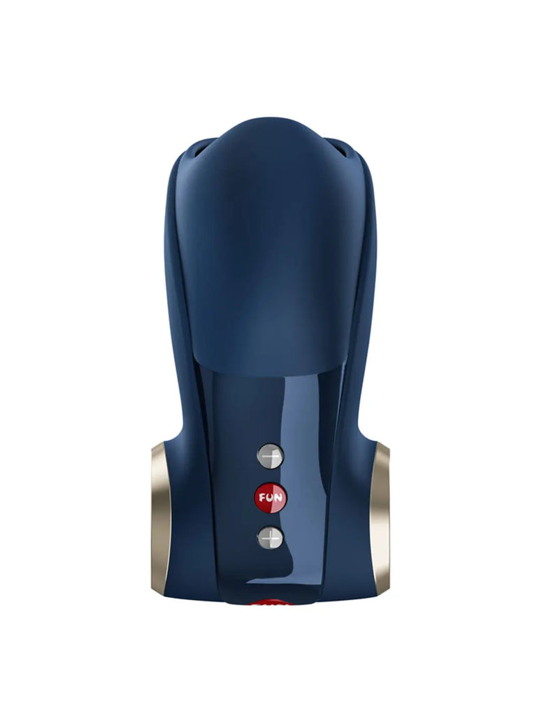 FUN FACTORY Cobra Libre II in night blue back view showing the control panel and premium silicone finish.