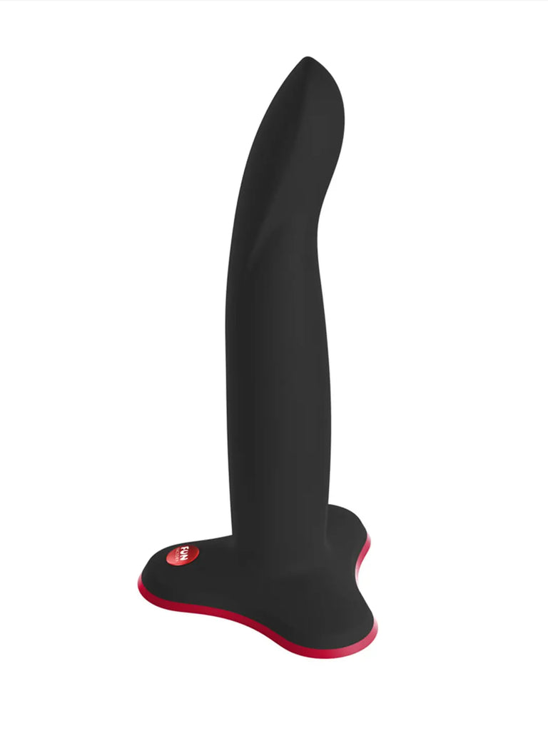 Fun Factory Limba Flex M in Black with a flexible shaft, tapered tip and suction base