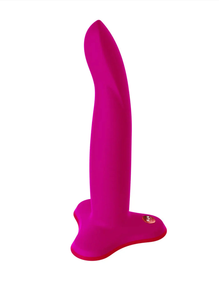 Side view of the Fun Factory Limba Flex M in Magenta highlighting its adjustable curved shape