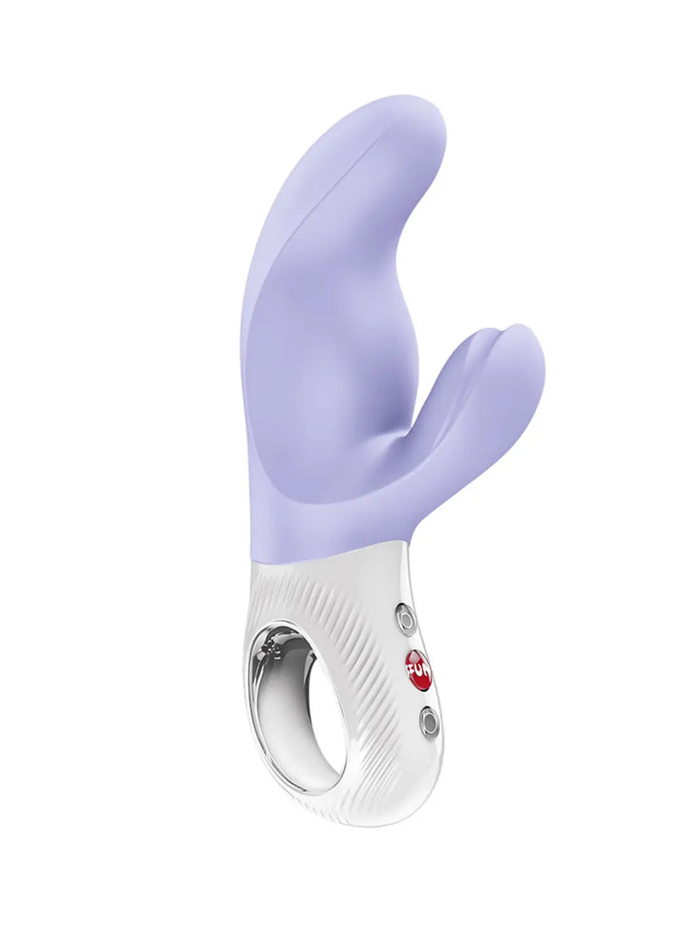 Lilac FUN FACTORY Miss Bi rabbit vibrator with a curved internal shaft and flexible outer arm